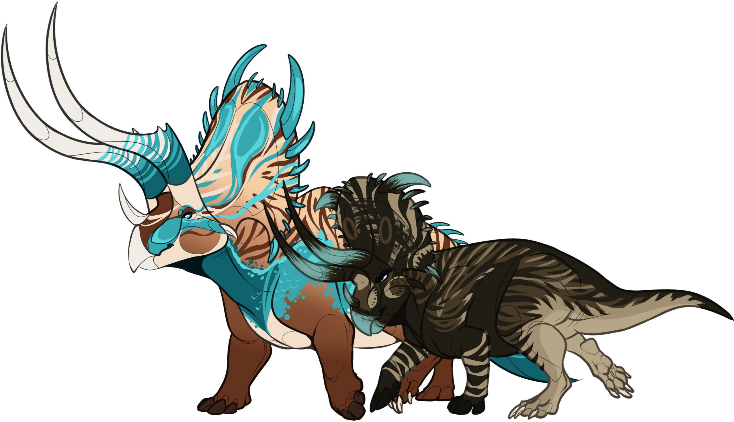 Characters © Mine (Blue) and Magpines (Dark) on Discord